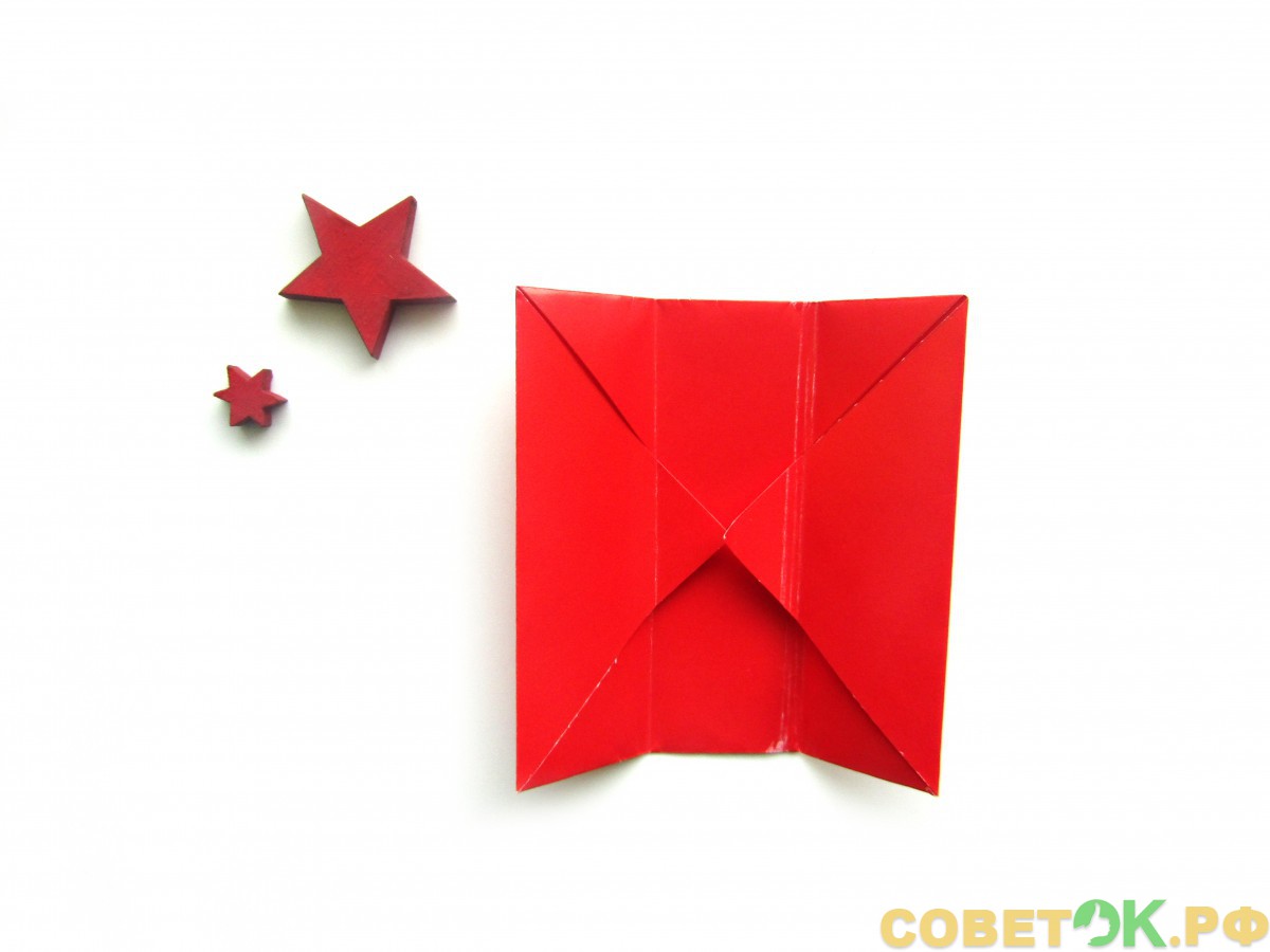 7 novogodnij podarok iz bumagi v tekhnike origami