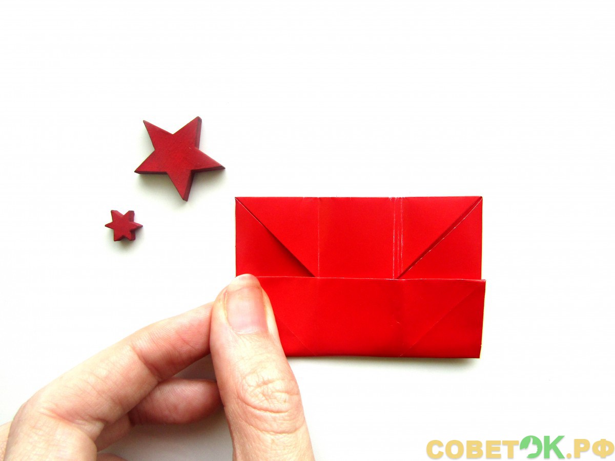 8 novogodnij podarok iz bumagi v tekhnike origami