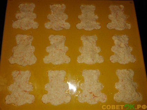 Творожно-морковное печенье «Мишки Тедди»
